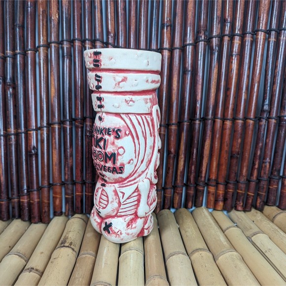 Frankie's Tiki Room Red Coral Lava Letch II Tiki Mug Big Toe Tiki Farm - Picture 6 of 11